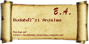 Budaházi Anzelma névjegykártya